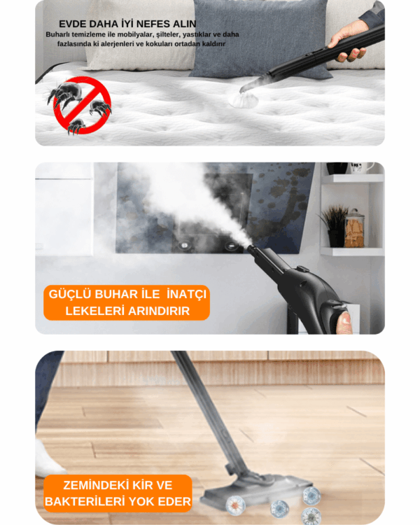Mogotech MG-101  Buharlı Temizlik Makinesi - Görsel 7