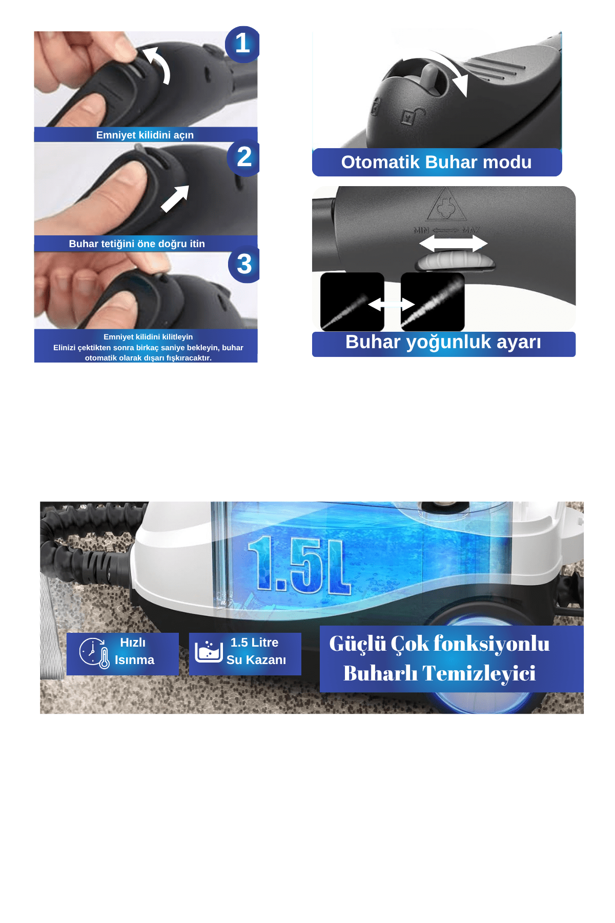 Mogotech MG-101 Buharlı Temizlik Makinesi - Görsel 7